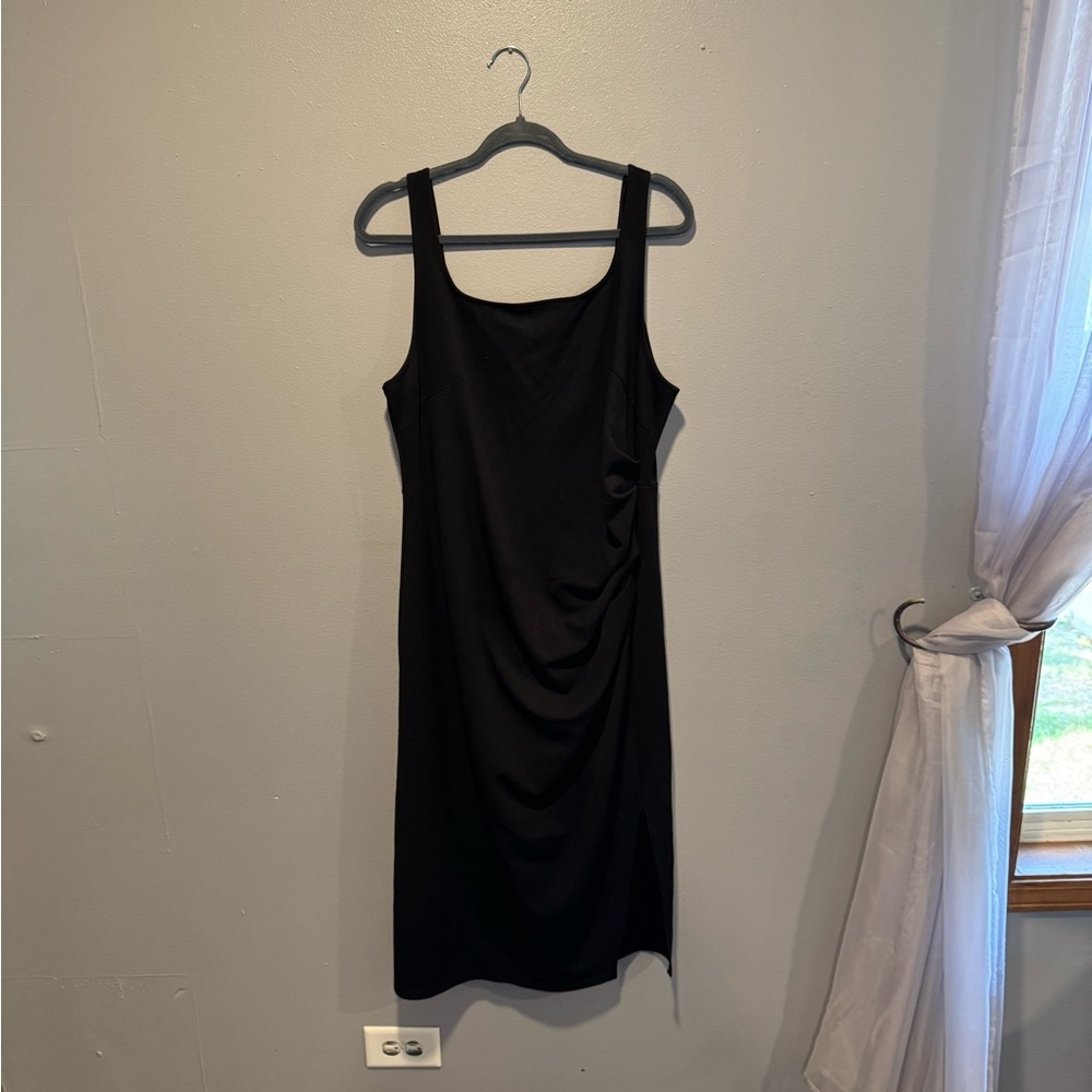 Grace Karin Black Ruched Mini Dress
